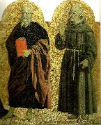 sts andrew and bernardino of siena from the polyptych of the misericordia Piero della Francesca
